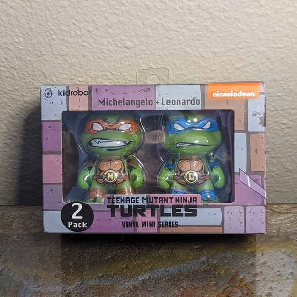 Teenage Mutant Ninja Turtles, Michelangelo & Leonardo, Vinyl Mini Series Kidrobo - Picture 1 of 8